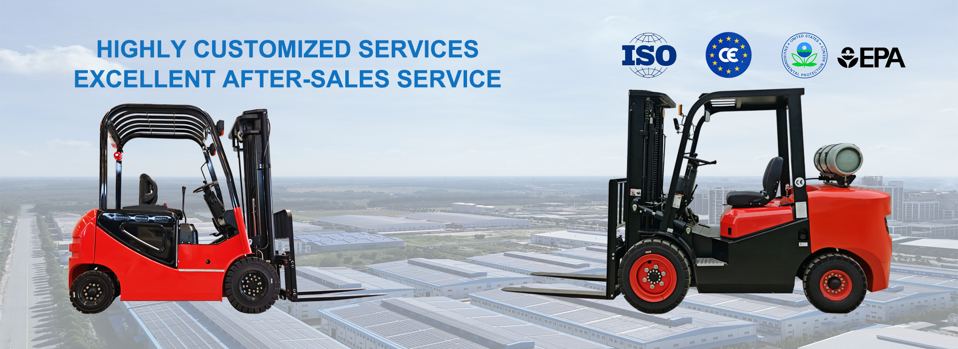 Вилочный погрузчик на сжиженном газе с электрическим приводом