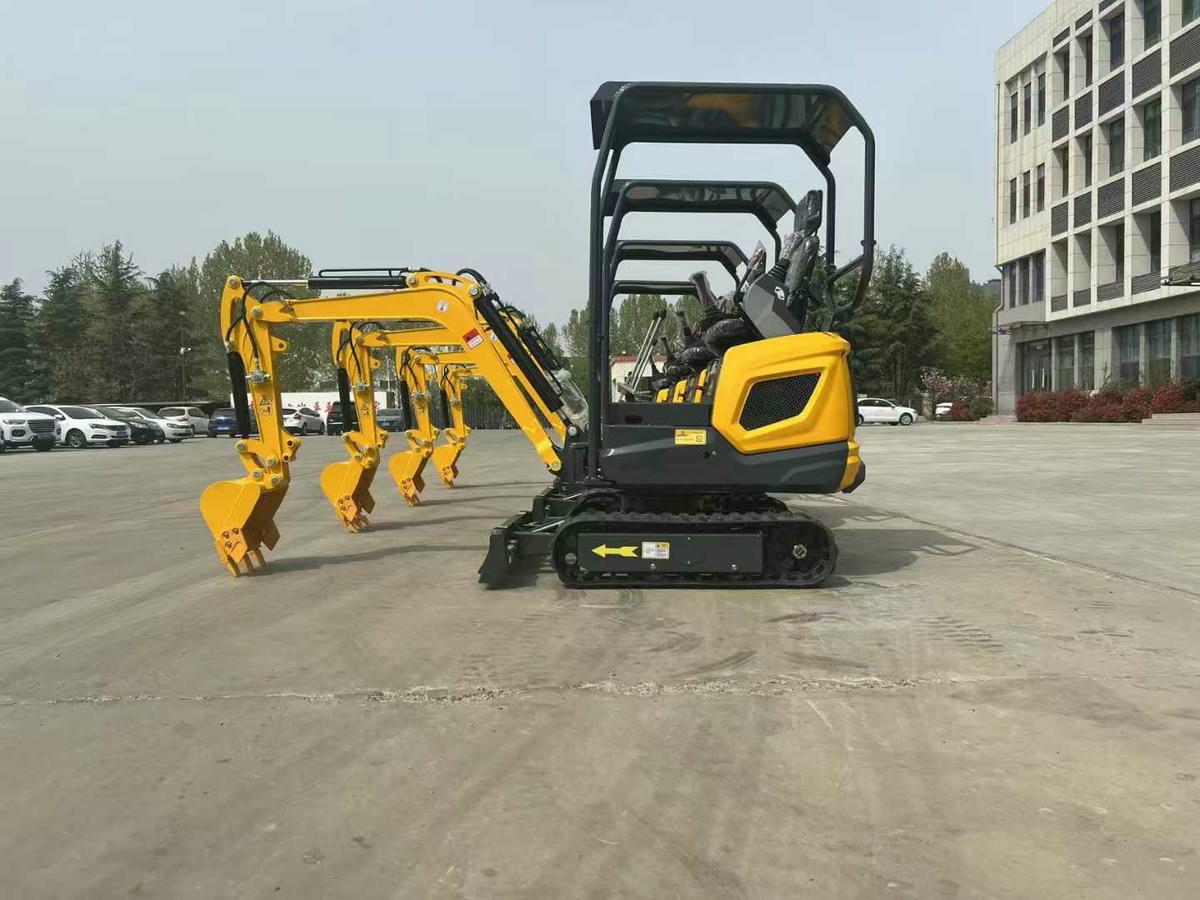 Крытый строительный экскаватор