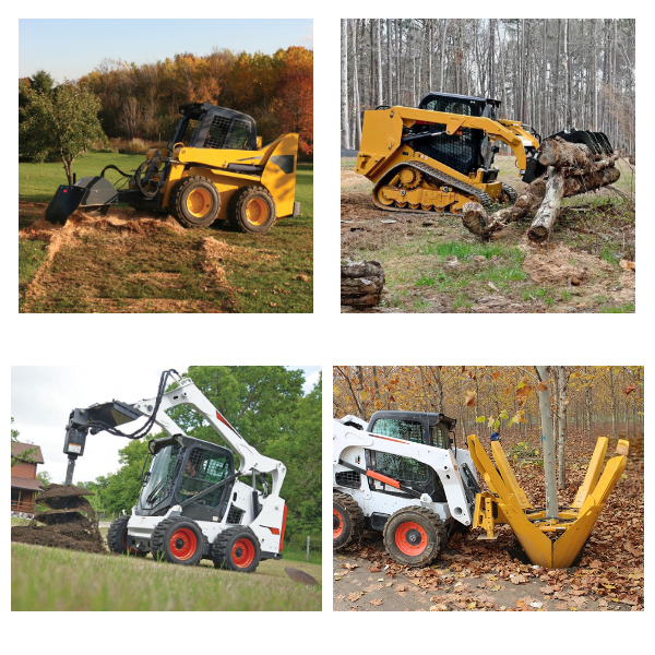 Мини-погрузчики в лесном хозяйстве